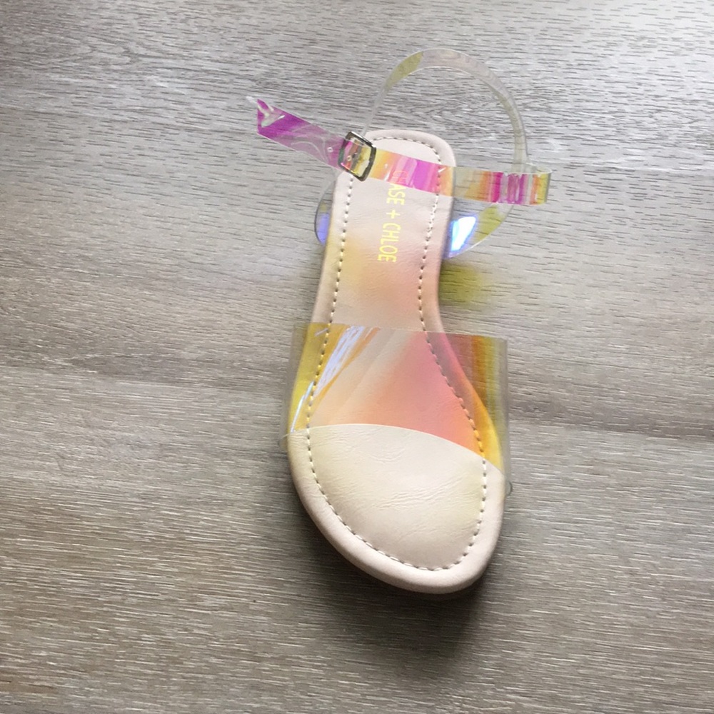 Tiana Rainbow Clear Sandals Nude Base - Picture 4 of 6